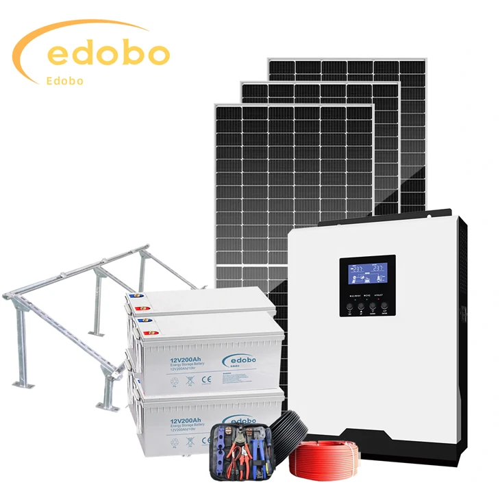 Projeto de sistema de energia solar residencial off-gird