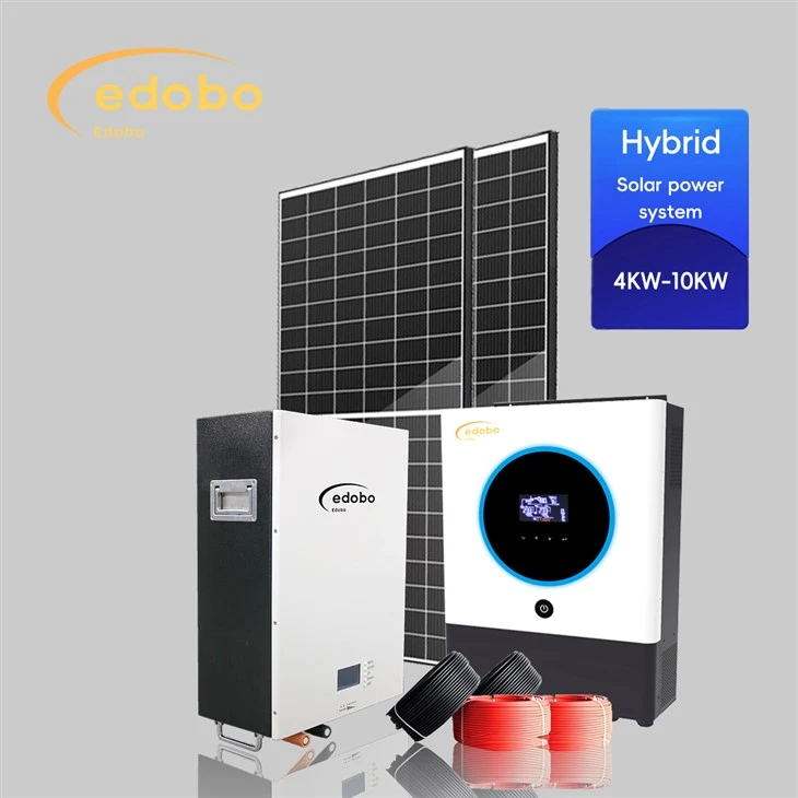 Sistema de energia solar híbrido de 6 kW