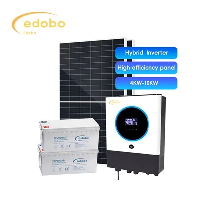 Inversor híbrido de 4 kW e 10 kW com carregamento de bateria solar