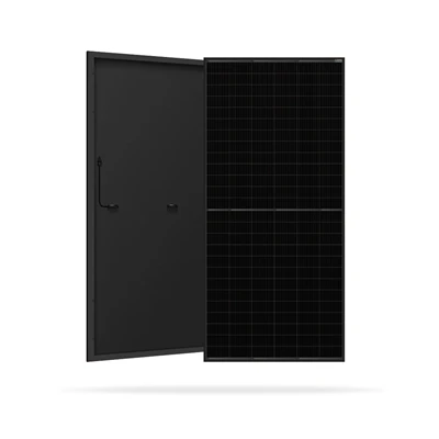painéis solares fotovoltaicos pretos de 500w