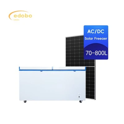 Refrigerador solar de poupança de energia do congelador de AC/DC para o uso do agregado familiar