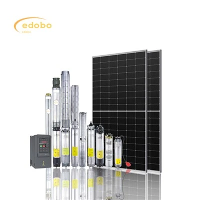 Sistema de bomba de água solar mono painel solar 1hp/2hp