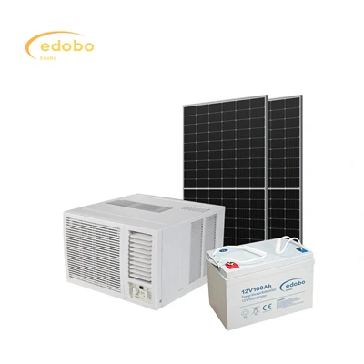 Unidade externa de ar condicionado de janela solar integrada