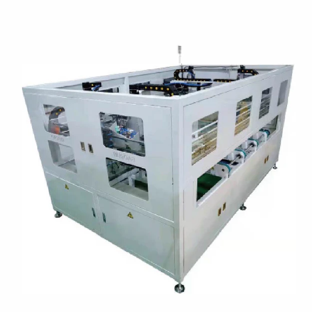 Máquina de batida automática para produção de painéis solares