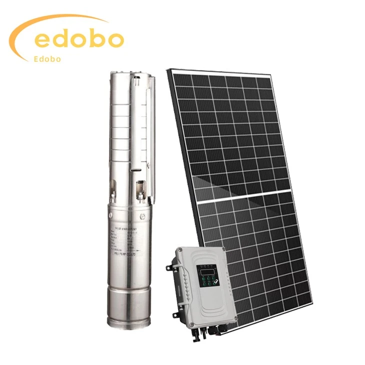 Bomba de água solar de poço profundo movida a energia solar para fazenda